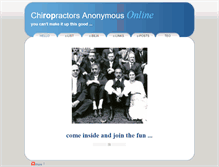 Tablet Screenshot of chiropractors-anonymous.org
